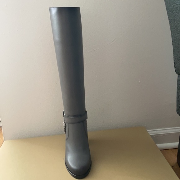 MICHAEL KORS COLLECTION
Arlette Embellished Burnished Leather Boot | Slate | 40 - Picture 3 of 4